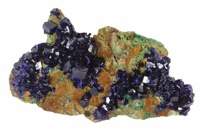 Large, Sparkling Azurite Crystals - Laos #95791